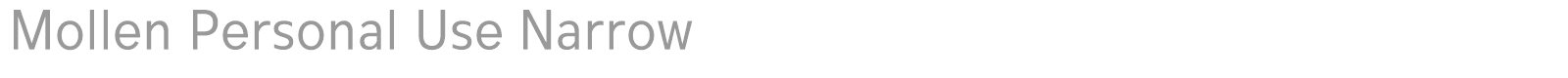 Mollen font preview